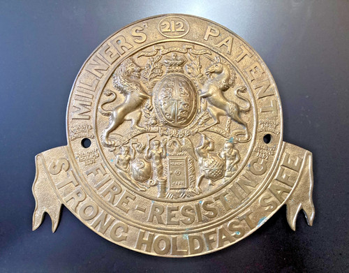 Victorian brass milners safe - brass,