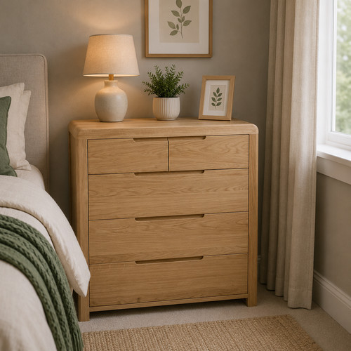 Oak drawer chest - drawer,