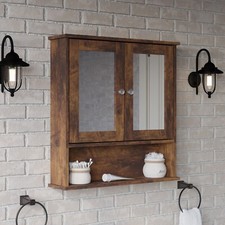 3Pc Bathroom Wood Unit Under