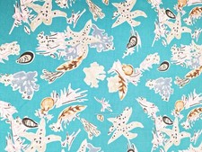 Sea theme cotton fabric x - sea, 2m
