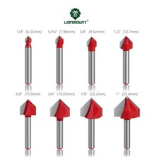 1/4 (6.35mm) Shank V Groove