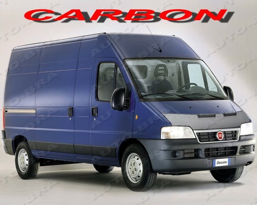 Carbon look bonnet bra fiat - carbon,