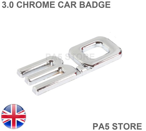 Full chrome car - chrome, badge