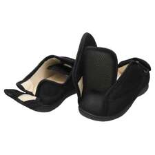 Ladies Extra Wide Fitting Slippers Shoes Closed Toe Size UK 7/8 Black