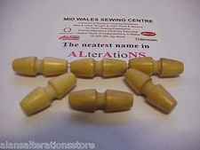 6 X NATURAL WOOD 1 - 3/8" (