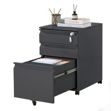 3 Drawer Mobile File Cabinet