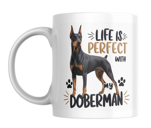Doberman dog mug - , work