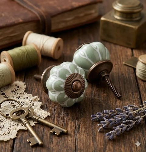 Green and white knobs sage