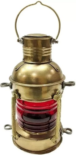 Antique red glass nautical - red,