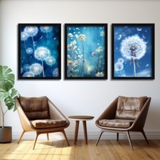Blue Botanical Wall Art