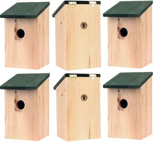 Wooden bird nesting box - bird,