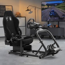 Marada Racing Sim Cockpit with Seat Fit Logitech G29 G920 G923 GPRO Thrustmaster