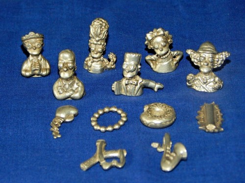 Cluedo simpsons tokens metal - simpsons,