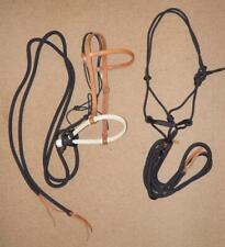 Australian Western Leather Bitless Bridle & Headcollar / Halter By Lone Oak Tack