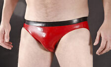 RUBBER BRIEFS Thong Style for men, Contrast Waistband, 0.5mm medium weight LATEX