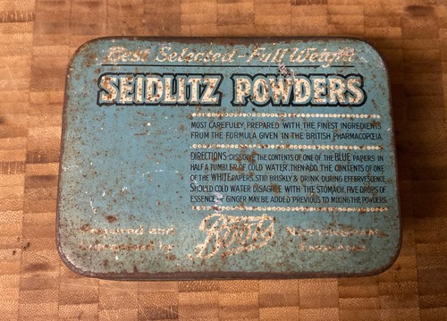 Boots seidlitz powders tin - seidlitz,