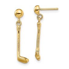 14k yellow gold golf club - yellow,