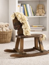 Vintage Wooden Rocking Horse