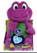 Fisher-Price Barney's World Sensory Barney Plush With Fidget Activi BNIB Rrp £20