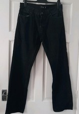 Mens Black Button Fly Firetrap Jeans Size 30S
