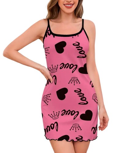 Ladies strap satin chemise - ladies,