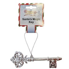14cm Santa's Magic Key Silver