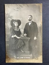 The Rev & Mrs H. Yazijian Real Photo Vintage Social History Postcard P19