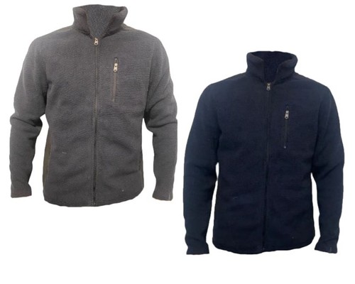 Mens fleece cardigan top - cardigan,