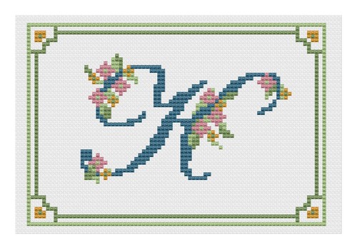 Cross stitch sampler kit - cross,