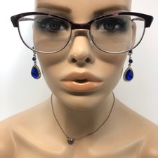 Aurora 07 Glasses Frames Purple Browline Full Rim Ladies Eyeglasses Frame Only