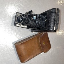 Antique 1912-1920 Butchers Carbine  Camera with complete leather case