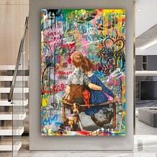 BANKSY FOLLOW HEART LOVE