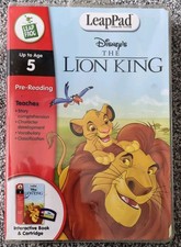 The Lion King leapfrog LeapPad Interactive Book & Cartridge Game Disney upto 5