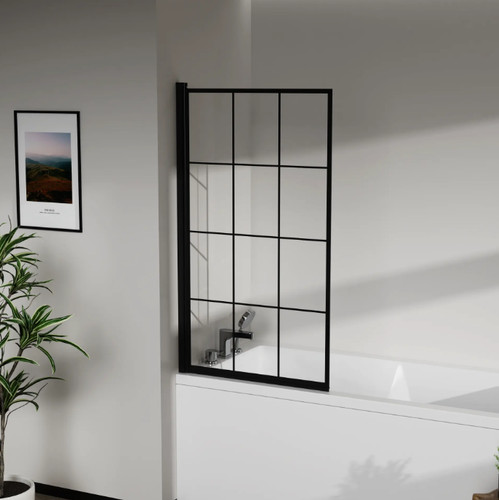 Bath shower screen black tint - bath,