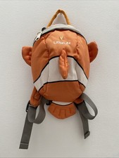 Kids, ‘Little Life’ Toddler Backpack, Nemo fish Design, With Rain Cap.