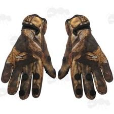 Pair Fishing Gloves Rubber Palm Grips Foldable Thumb Mid & Index Finger SHOOTING