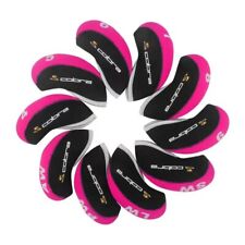 10Pcs Cobra Club Golf Iron Head Covers Headcovers Neoprene Pink