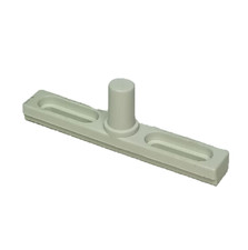 Pair of White Pin Hinge Shower