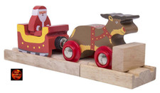 Santa with Sleigh and Reindeer