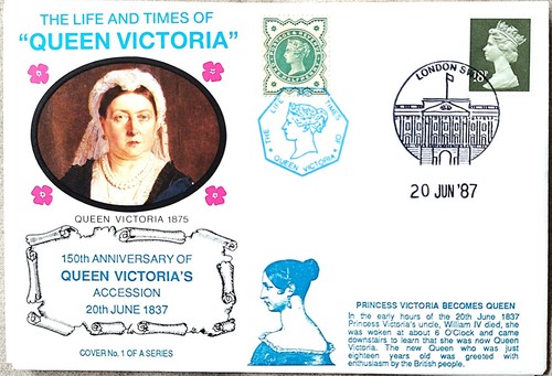 Queen victoria anniv cover - queen, anniv.