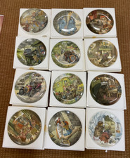 Complete Set 12 x Wedgwood Wind In The Willows Eric Kincaid Plates