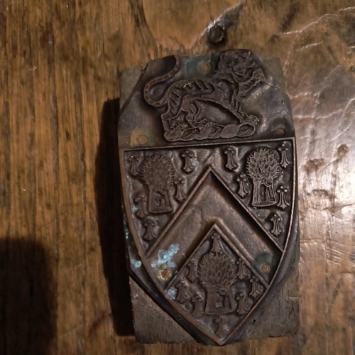 Antique heraldic printer - heraldic, printer’s