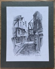 Vintage Print - The Shambles, York, Colin Williamson