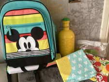 Disney Shop Mickey Mouse Picnic Backpack/Rug/Bottle/T Towels.