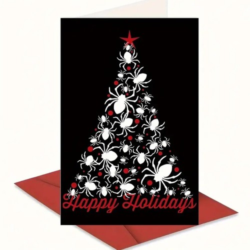 Gothic christmas card happy - christmas,