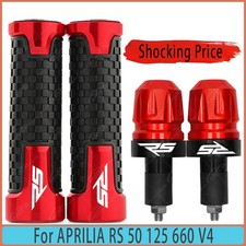 2 PCS For APRILIA RS 50 125 660 V4 Handlebar 7/8" Hand Grip Handle Bar End Cap