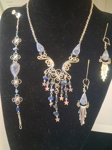 Tibetan silver blue stone - stone, star