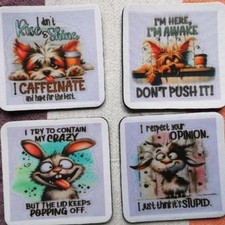 Funny Sarcastic Animal Coasters - 24 Designs