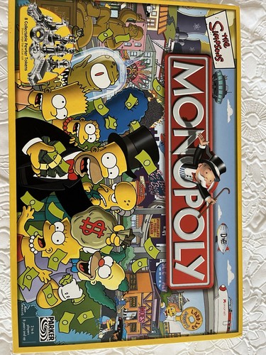 Simpsons monopoly board game - board,