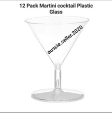 12 X Martini Cocktail Plastic